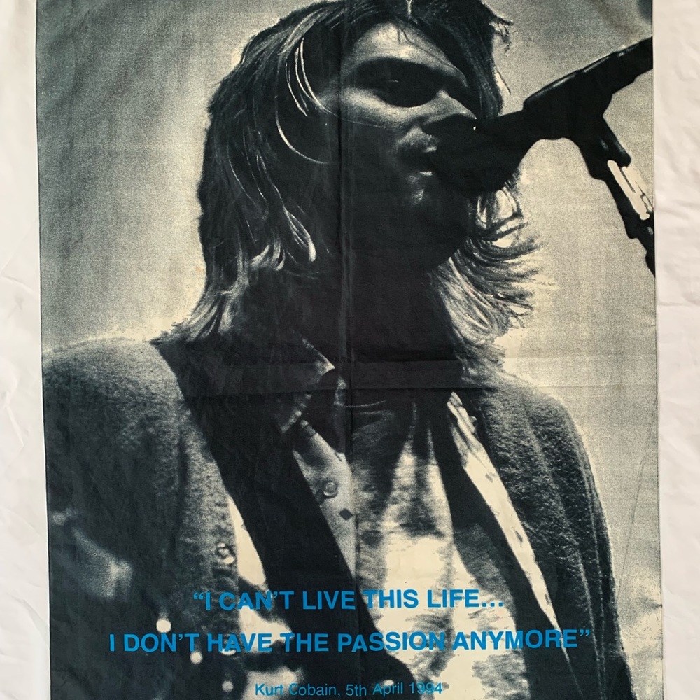 Vintage Kurt Cobain Banner